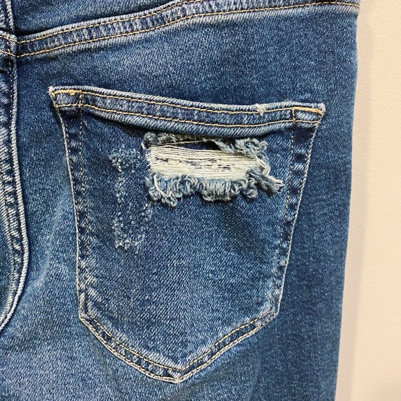 NWT Free People Colorblock Crop Flare Jeans - Picture 9 of 10